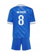 Real Madrid Federico Valverde #8 Ausweichtrikot für Kinder 2025-26 Kurzarm (+ Kurze Hosen)